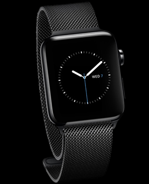 Apple Watch with Space Black Milanese Loop